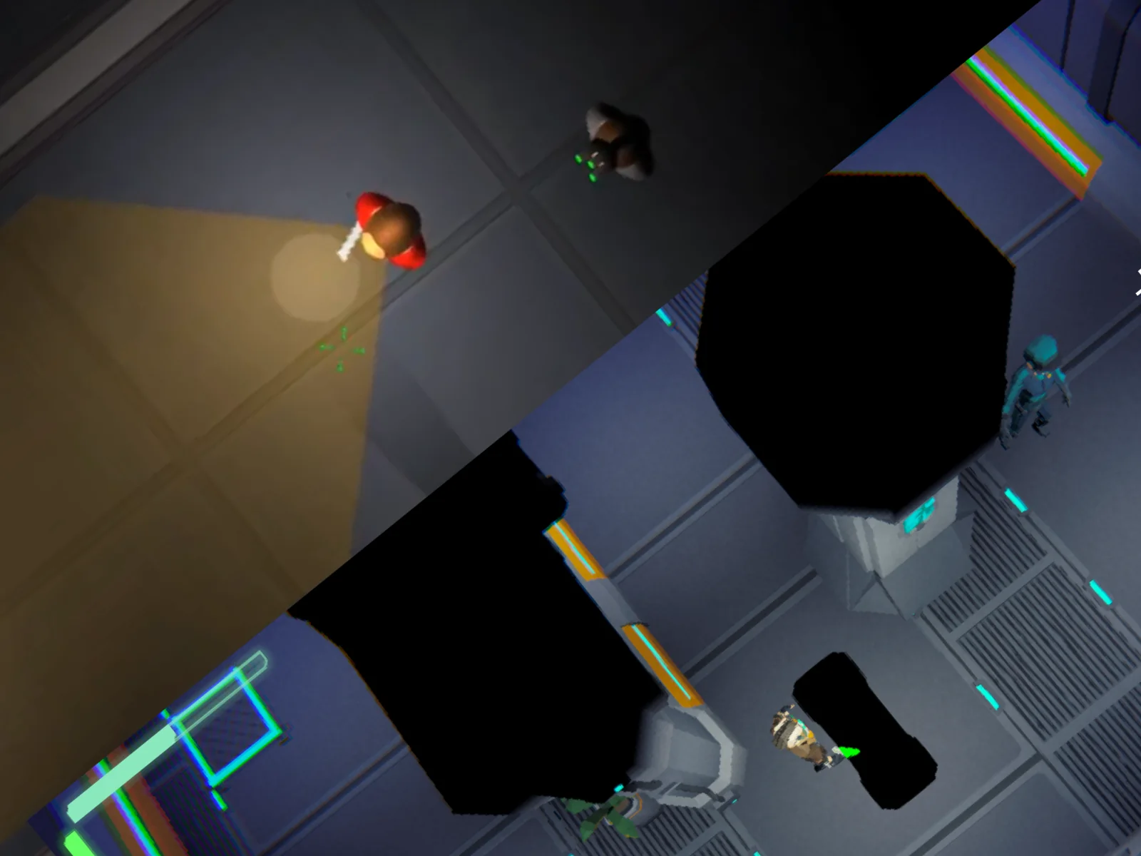Comparación entre el prototipo 2D original de Shadow Strike y su versión 3D actual.
